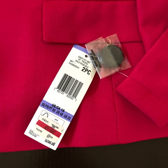 Le Suit Women's Red Blazer - Picture 5 of 6